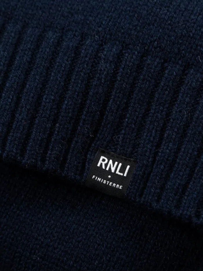 Men RNLI Polperro Jumper Navy Finisterre Knitwear