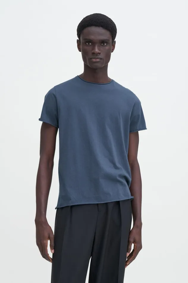 Men Roll Neck Tee Dawn Blue Filippa K TShirts