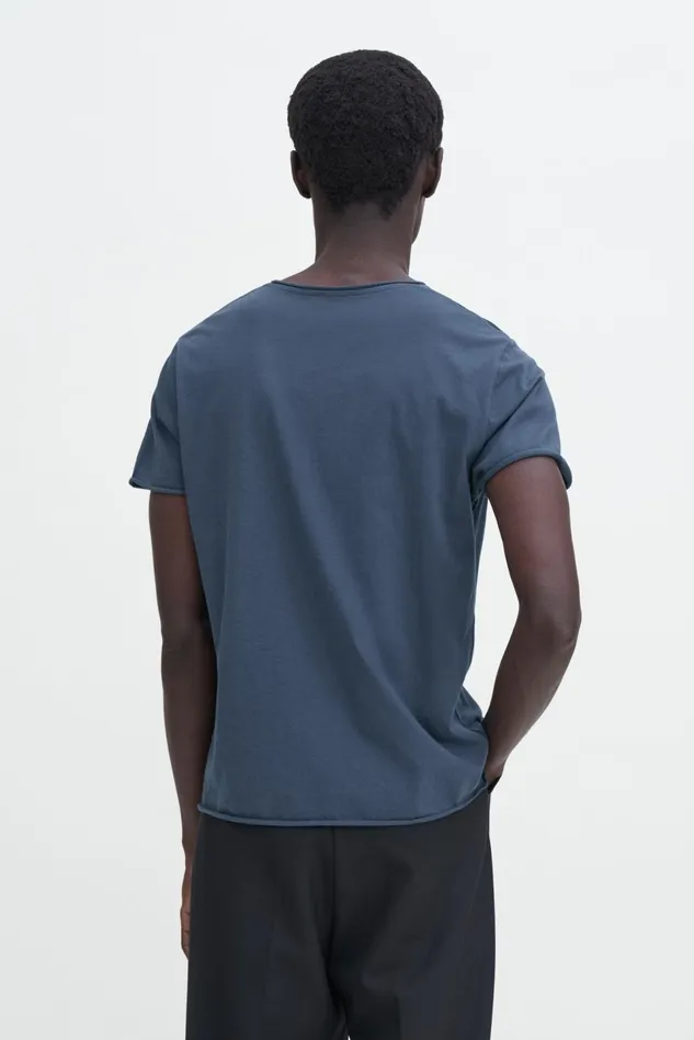 Men Roll Neck Tee Dawn Blue Filippa K TShirts