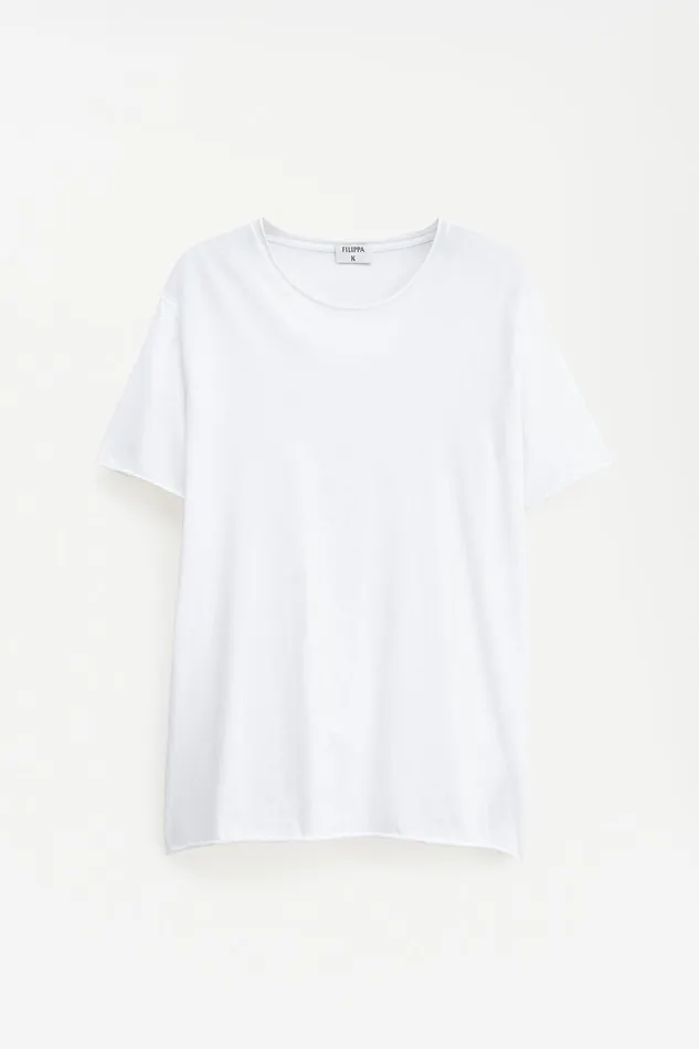 Men Roll Neck Tee White Filippa K TShirts