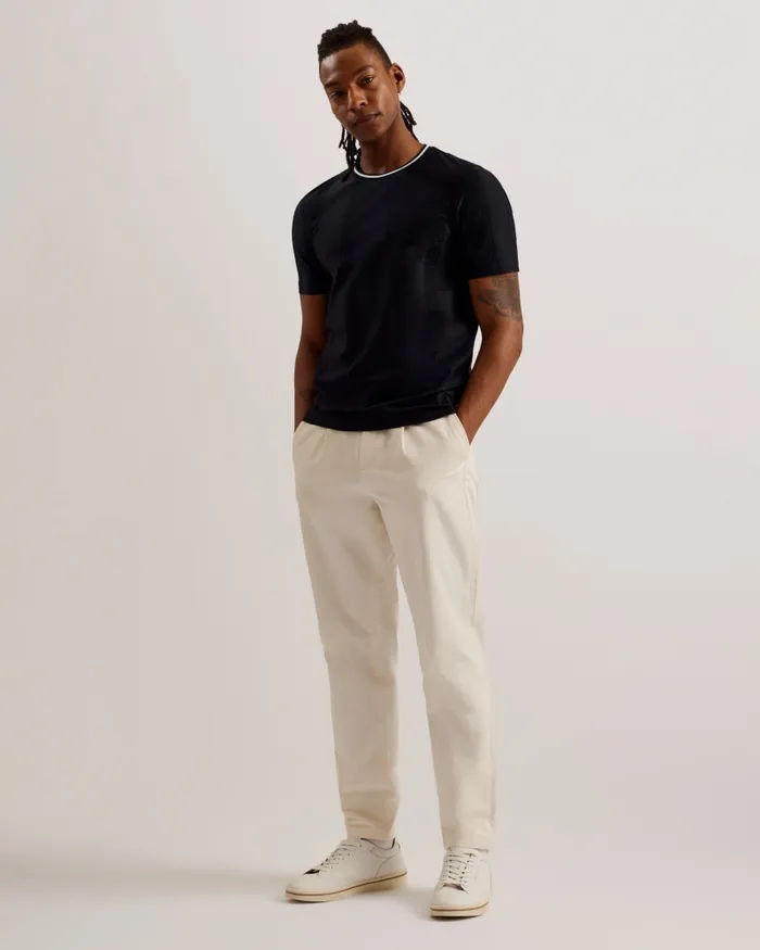 Men ROUSEL 8211 Slim Fit Jacquard Striped TShirt Navy Ted Baker Tops Men ROUSEL 8211 Slim Fit Jacquard Striped TShirt Navy Ted Baker Tops