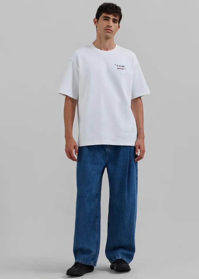 Men Samse Samse Sagiotto TShirt 8211 White Ti Giuro The Frankie Shop Tops