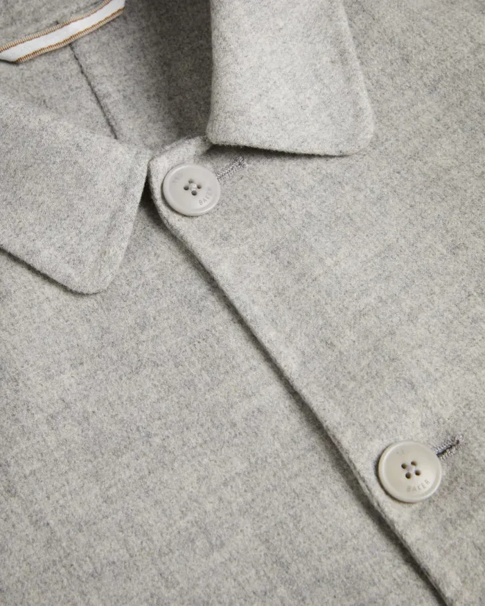 Men SHARPOW 8211 Wool Blend Collared Jacket Greymarl Ted Baker Coats and Jackets