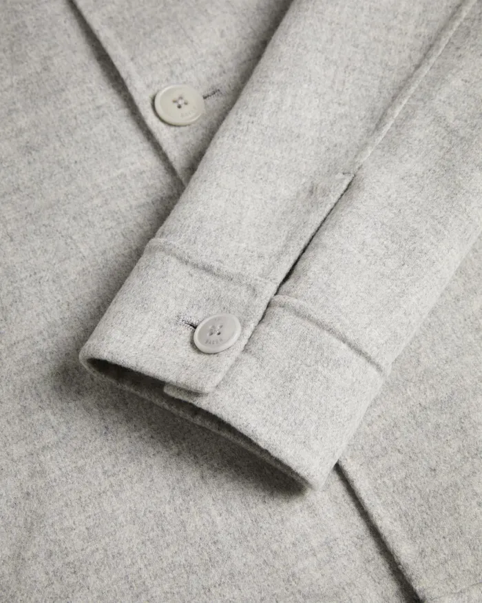 Men SHARPOW 8211 Wool Blend Collared Jacket Greymarl Ted Baker Coats and Jackets