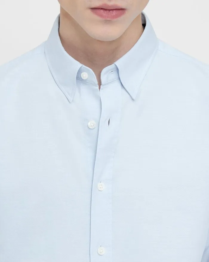 Men Shirts Theory Irving Shirt In Oxford Cotton Olympic