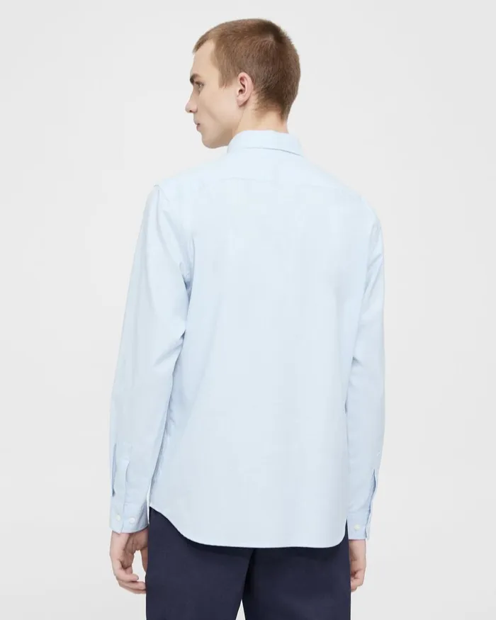 Men Shirts Theory Irving Shirt In Oxford Cotton Olympic