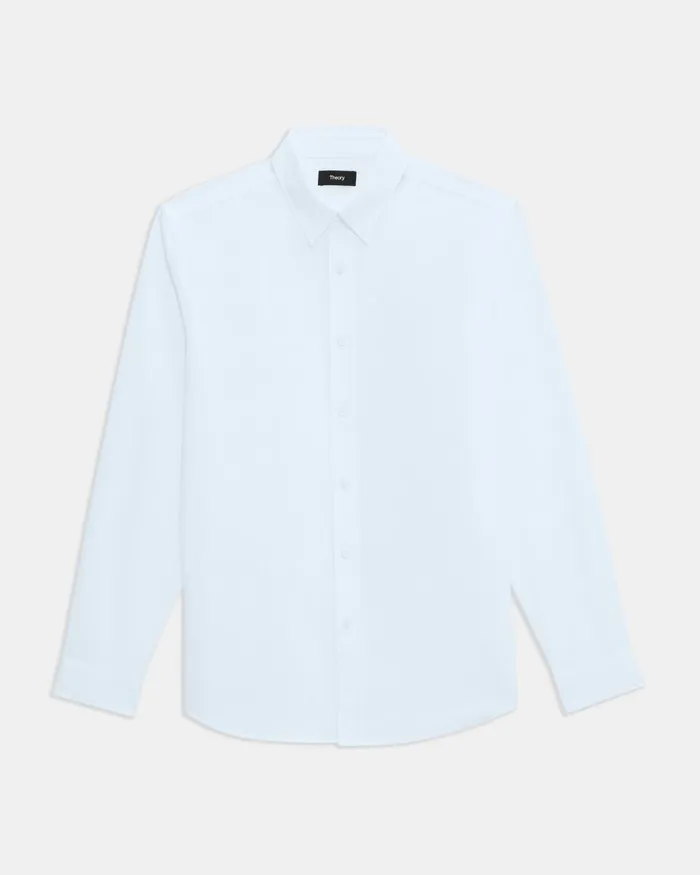 Men Shirts Theory Irving Shirt In Oxford Cotton Olympic
