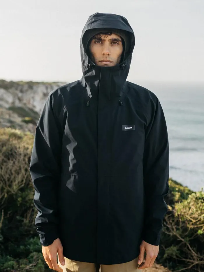 Men Skybird Waterproof Jacket Black Finisterre Jackets Coats and Gilets
