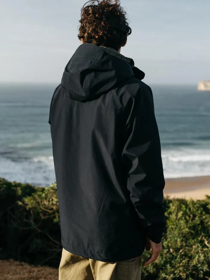 Men Skybird Waterproof Jacket Black Finisterre Jackets Coats and Gilets