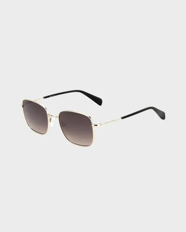 Men Sunglasses Rag and Bone Breton Gold