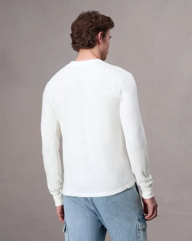 Men TShirts and Henleys Rag and Bone Classic Flame Henley White