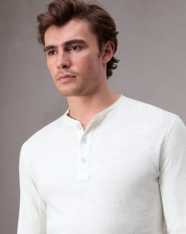Men TShirts and Henleys Rag and Bone Classic Flame Henley White