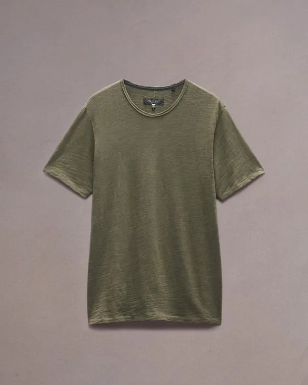 Men TShirts and Henleys Rag and Bone Classic Flame TShirt Forest Green