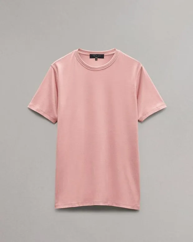 Men TShirts and Henleys Rag and Bone Pima Cotton TShirt Washed Rose