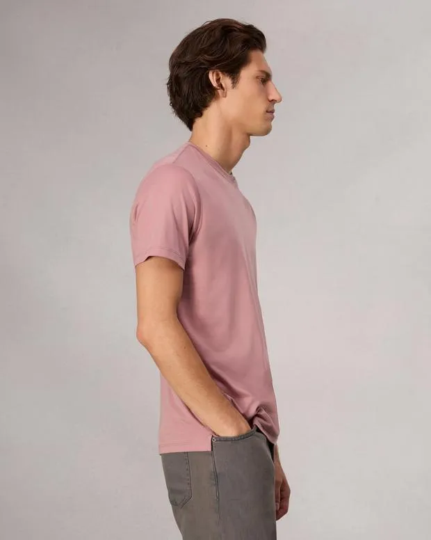 Men TShirts and Henleys Rag and Bone Pima Cotton TShirt Washed Rose