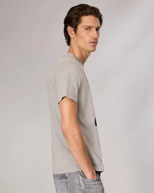 Men TShirts and Henleys Rag and Bone Rb Number 2 TShirt Washed Grey