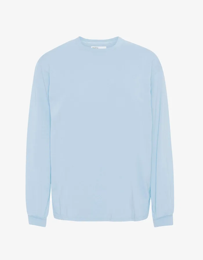 Men TShirts Colorfulstandard Oversized Organic LS TShirt 8211 Polar Blue