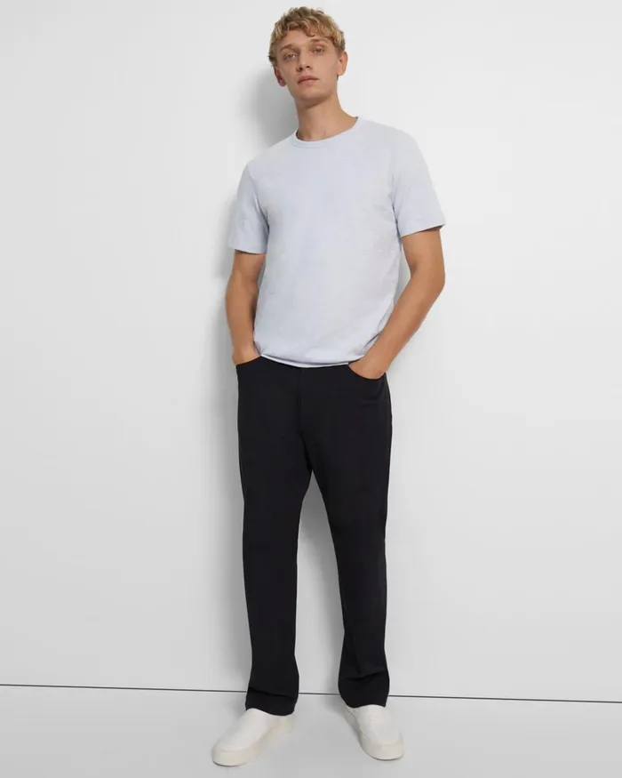 Men TShirts Polos Theory Essential Tee In Cosmos Slub Cotton Olympic