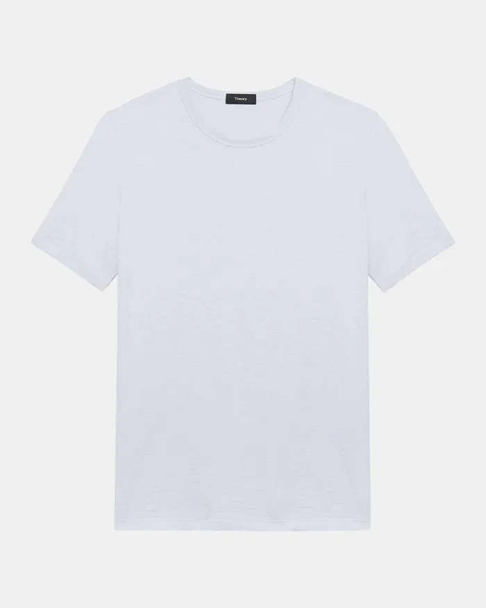 Men TShirts Polos Theory Essential Tee In Cosmos Slub Cotton Olympic