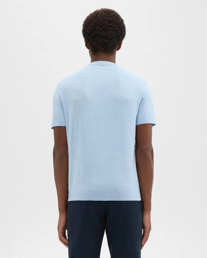 Men TShirts Polos Theory Sarior Tee In Light Bilen Skylight Melange