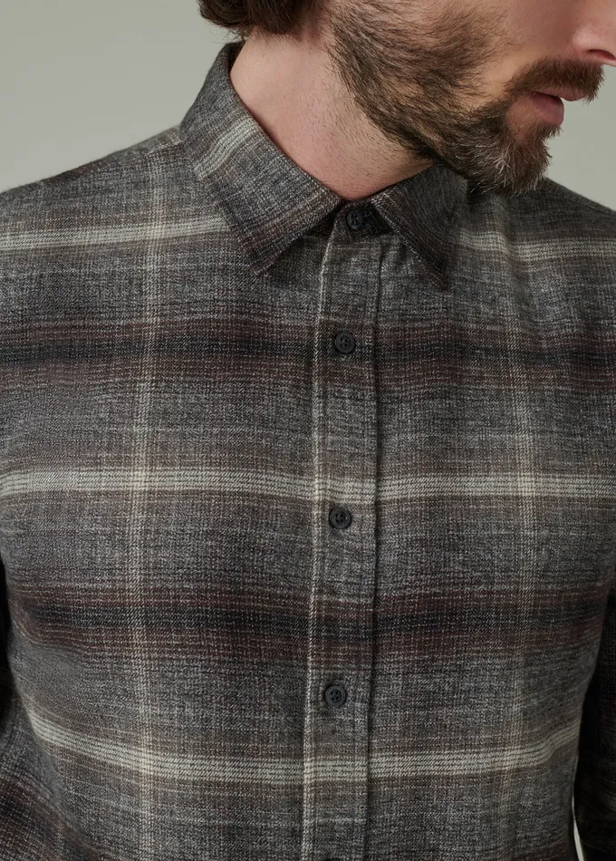Men Tops Tees Joe8217s Jeans OLIVER FLANNEL SHIRT Ombre Plaid
