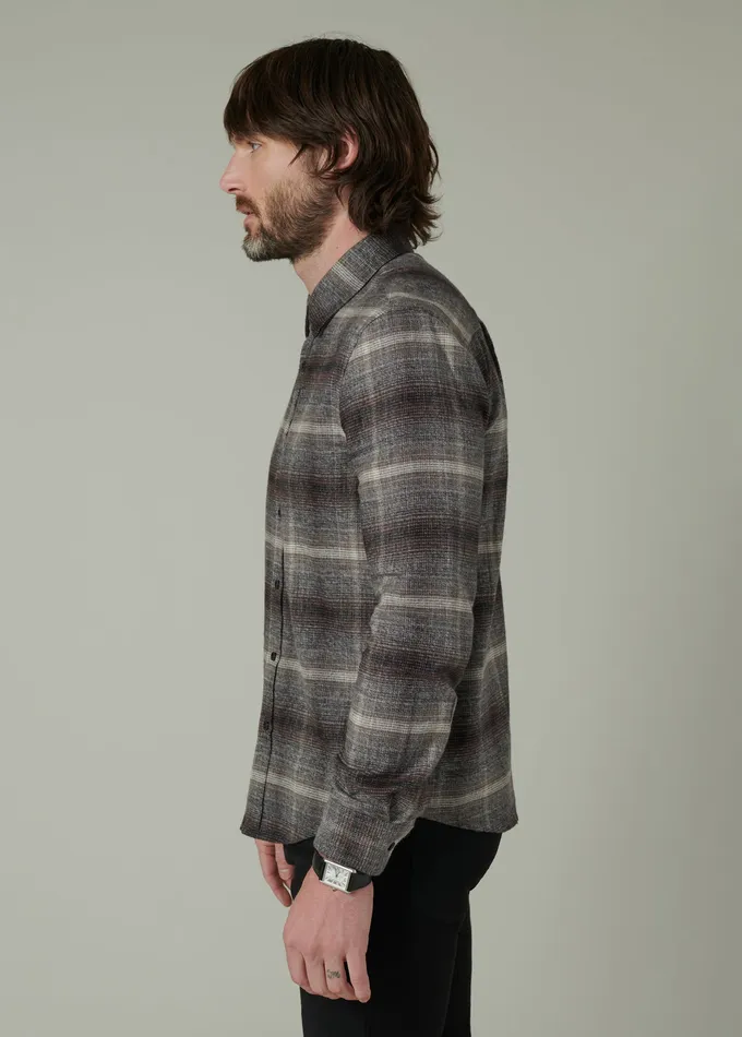 Men Tops Tees Joe8217s Jeans OLIVER FLANNEL SHIRT Ombre Plaid