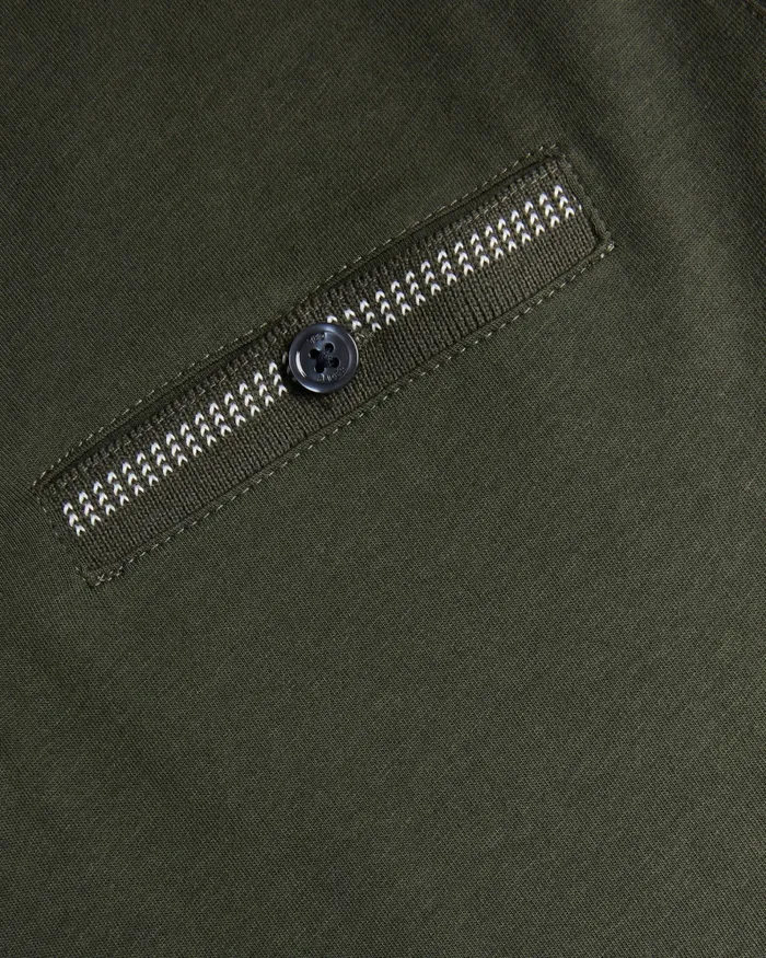 Men TORTILA 8211 Polo Shirt With Striped Details Olive Ted Baker Tops