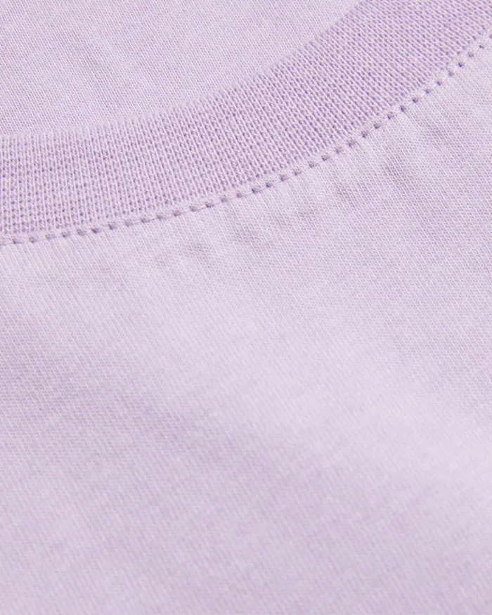 Men TYWINN 8211 Short Sleeve Regular Fit Plain Tshirt Lilac Ted Baker Tops