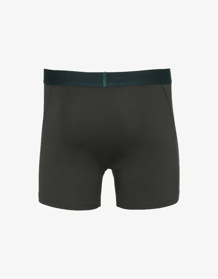 Men Underwear Colorfulstandard Classic Organic Boxer Briefs 8211 Hunter Green