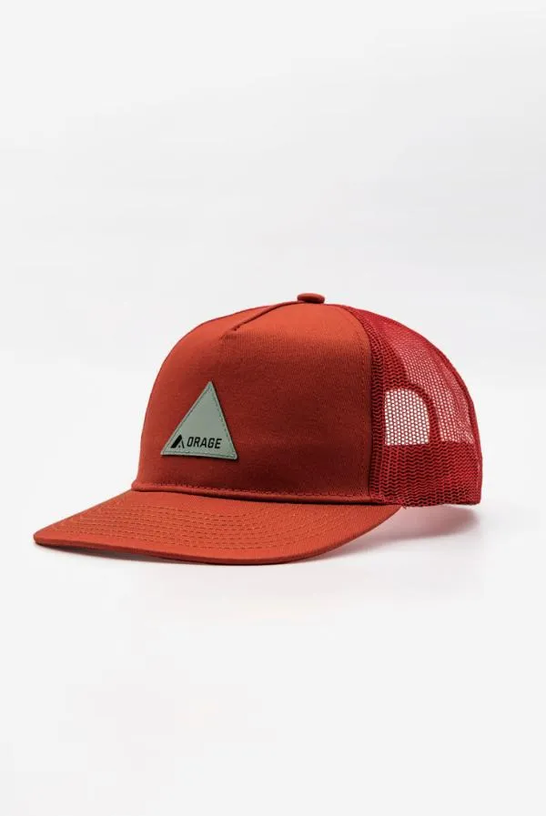 Men Unisex Lumber Trucker HatTerracotta Orage Accessories