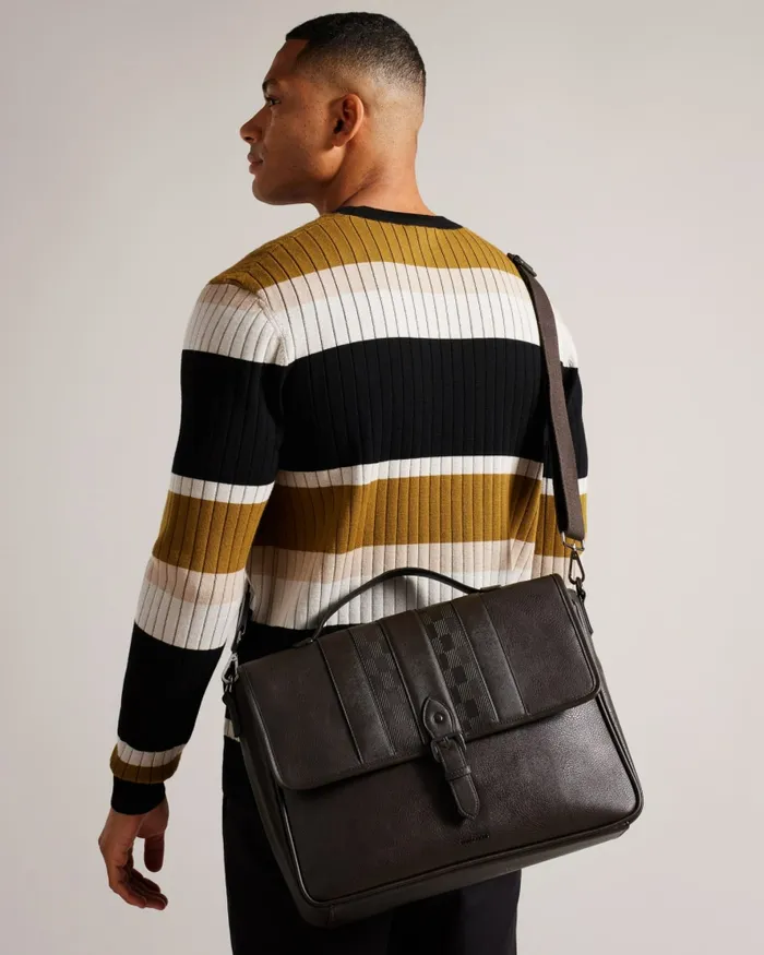 Men WAYVEES 8211 House Check PU Satchel Brownchocolate Ted Baker Document Bags Men WAYVEES 8211 House Check PU Satchel Brownchocolate Ted Baker Document Bags