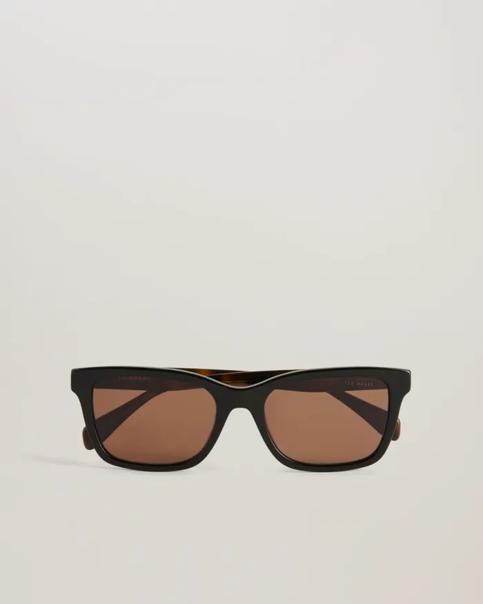 MenWomen DOMINE 8211 Classic Square Frame Sunglasses Black Ted Baker Sunglasses