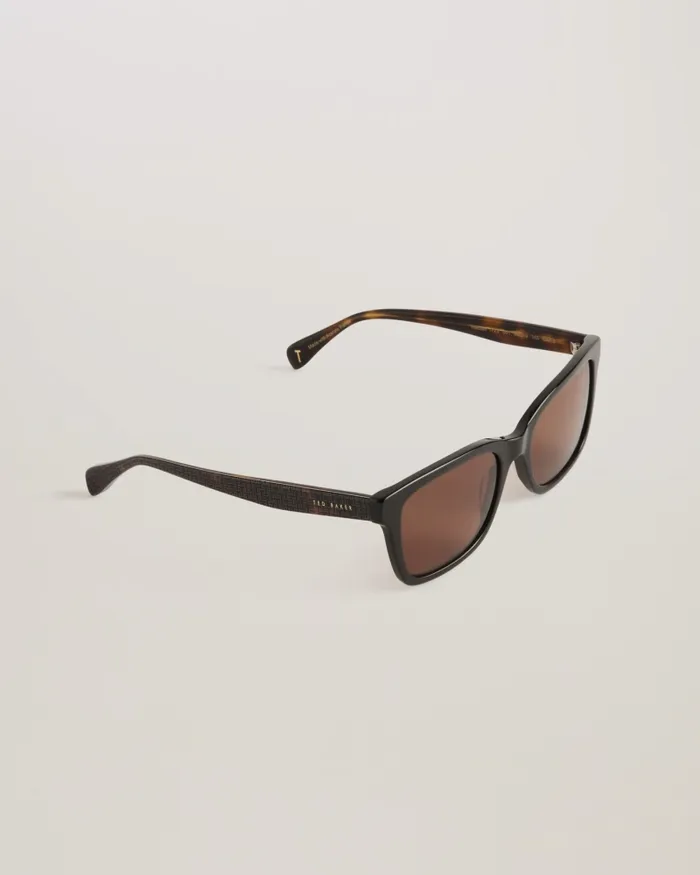 MenWomen DOMINE 8211 Classic Square Frame Sunglasses Black Ted Baker Sunglasses