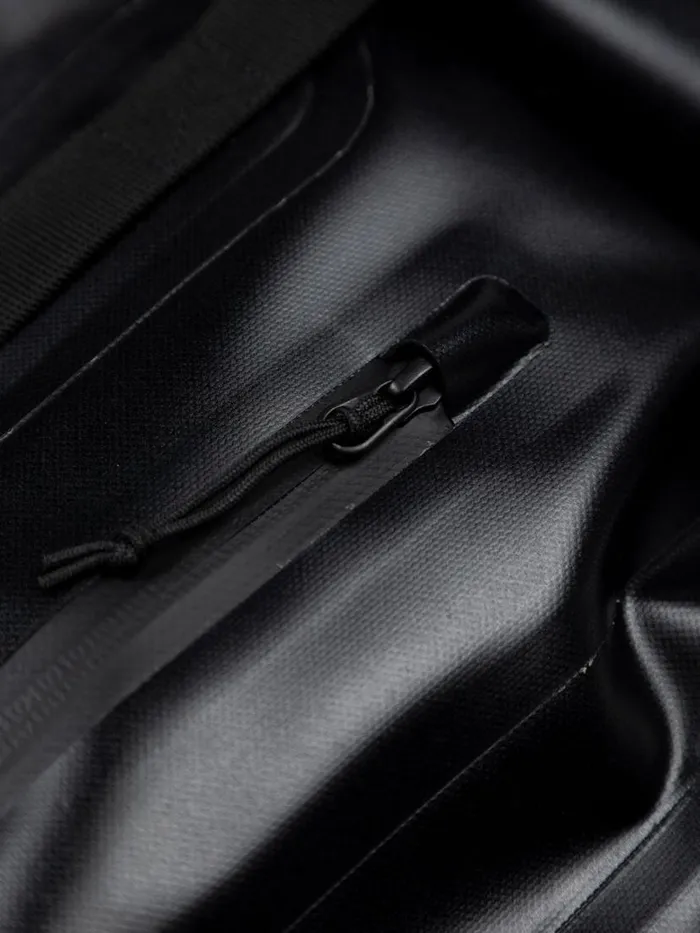 MenWomen Drift 20L Waterproof Roll Top Backpack Black Finisterre Bags