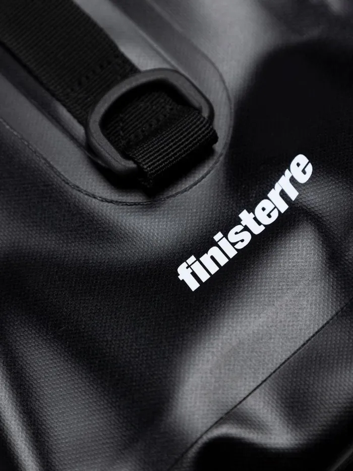 MenWomen Drift 20L Waterproof Roll Top Backpack Black Finisterre Bags