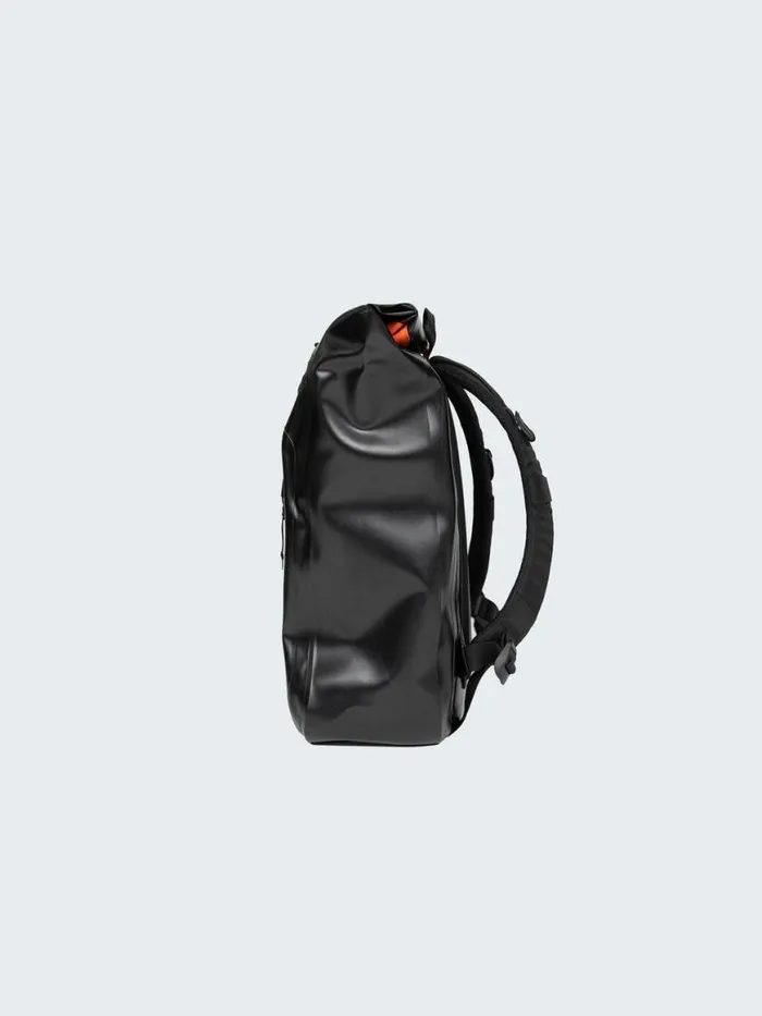 MenWomen Drift 20L Waterproof Roll Top Backpack Black Finisterre Bags