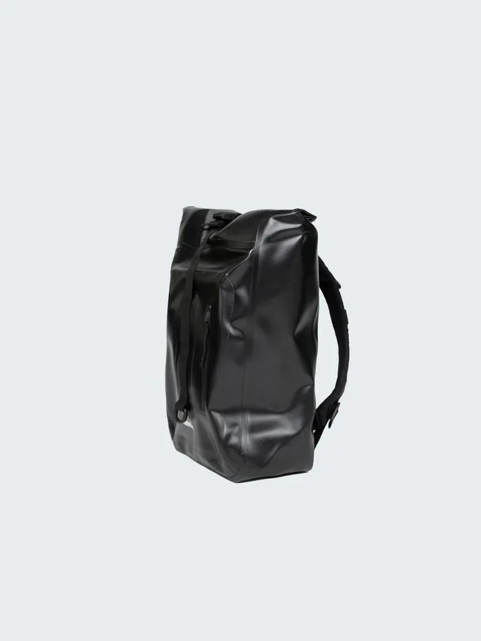 MenWomen Drift 20L Waterproof Roll Top Backpack Black Finisterre Bags