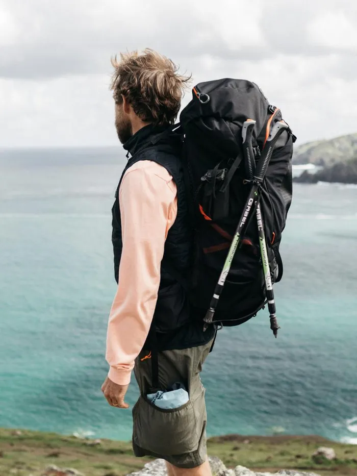 MenWomen Finisterre Gregory Stout 55 Backpack Black Finisterre Bags