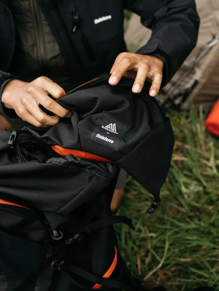 MenWomen Finisterre Gregory Stout 55 Backpack Black Finisterre Bags