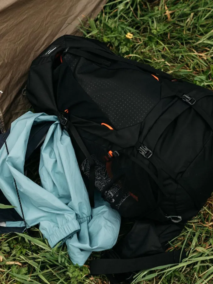MenWomen Finisterre Gregory Stout 55 Backpack Black Finisterre Bags