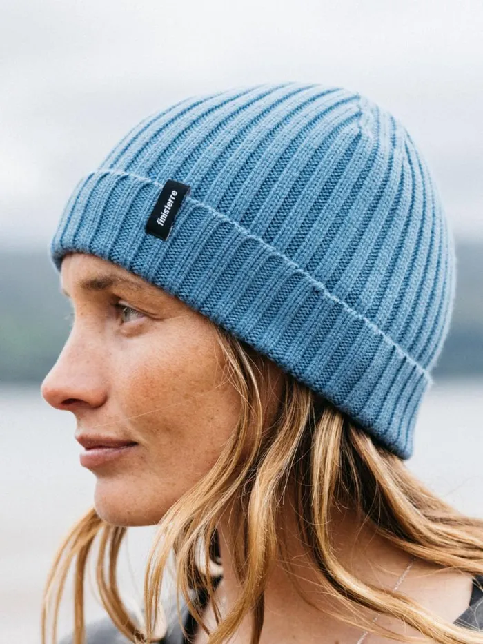 MenWomen Fisherman Beanie Storm Blue Finisterre Hats and Beanies