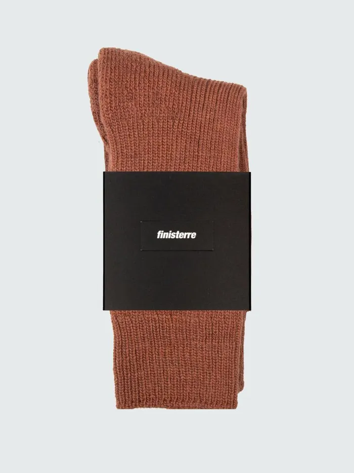 MenWomen Ribbed Sock Malva Finisterre Socks