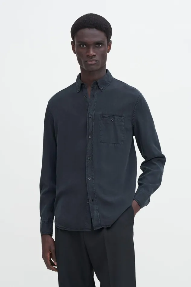 Men Zachary Shirt Almost Black Filippa K Shirts