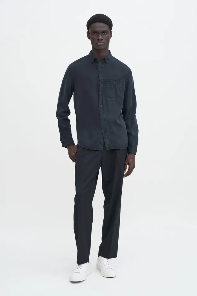 Men Zachary Shirt Almost Black Filippa K Shirts