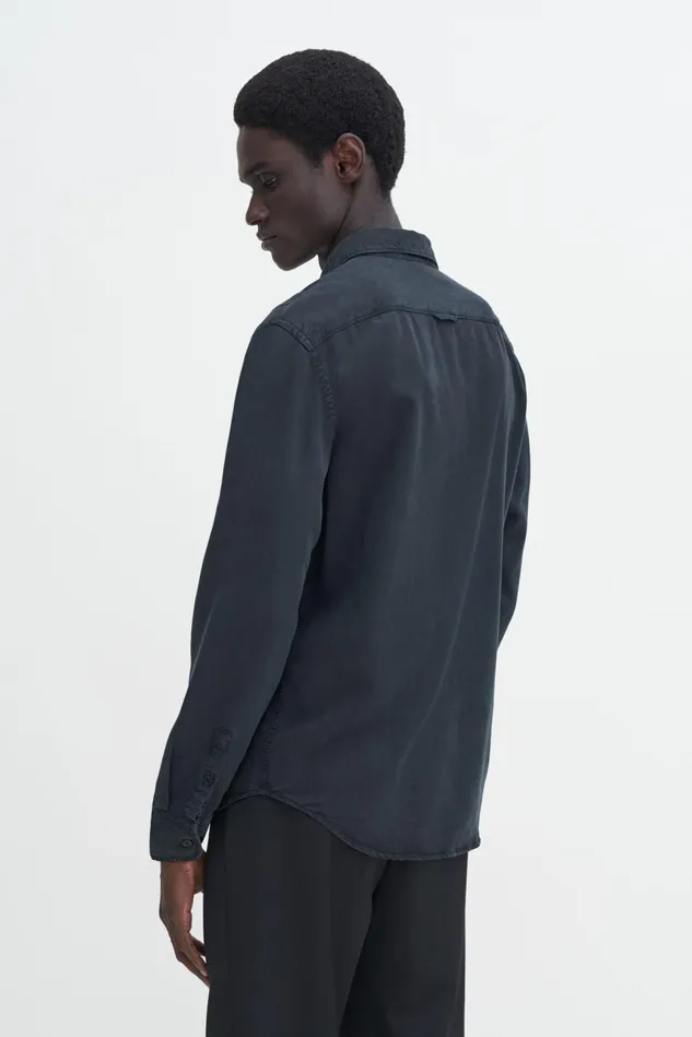 Men Zachary Shirt Almost Black Filippa K Shirts