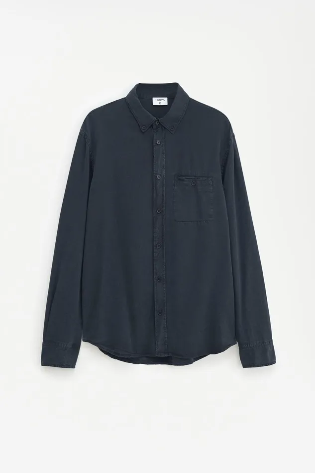 Men Zachary Shirt Almost Black Filippa K Shirts