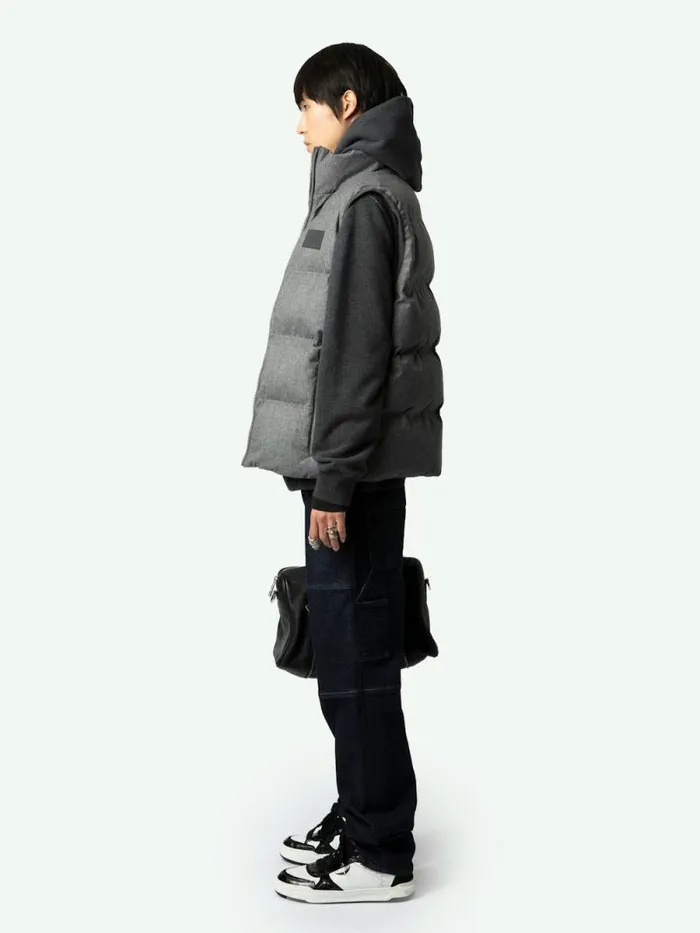 Men Zadig and Voltaire Jackets and Coats Bob Gilet Grey