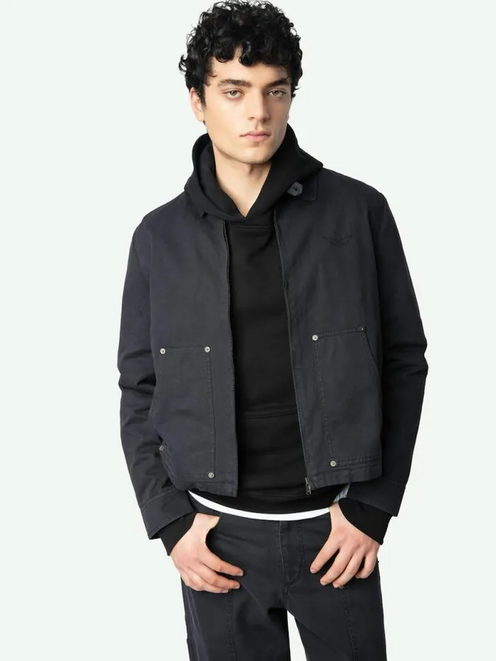 Men Zadig and Voltaire Jackets and Coats Lonnice Jacket Black Men Zadig and Voltaire Jackets and Coats Lonnice Jacket Black