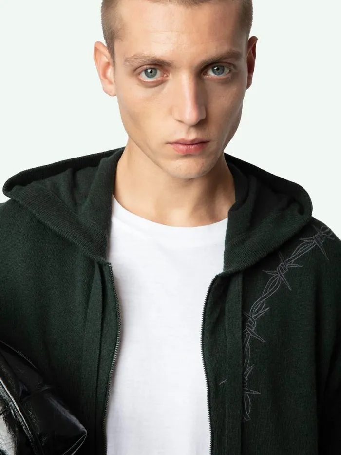Men Zadig and Voltaire Sweaters and Cardigans Clash Cardigan Beetle Men Zadig and Voltaire Sweaters and Cardigans Clash Cardigan Beetle