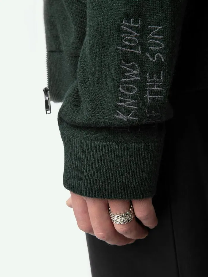 Men Zadig and Voltaire Sweaters and Cardigans Clash Cardigan Beetle Men Zadig and Voltaire Sweaters and Cardigans Clash Cardigan Beetle